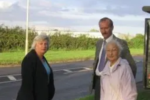 Waltham Abbey North East councillor Pat Brooks and Lib Dem campaigners Phil Chadburn and Christine Akers are concerned about the impact of yet more glasshouses north of Parklands near to residential areas.